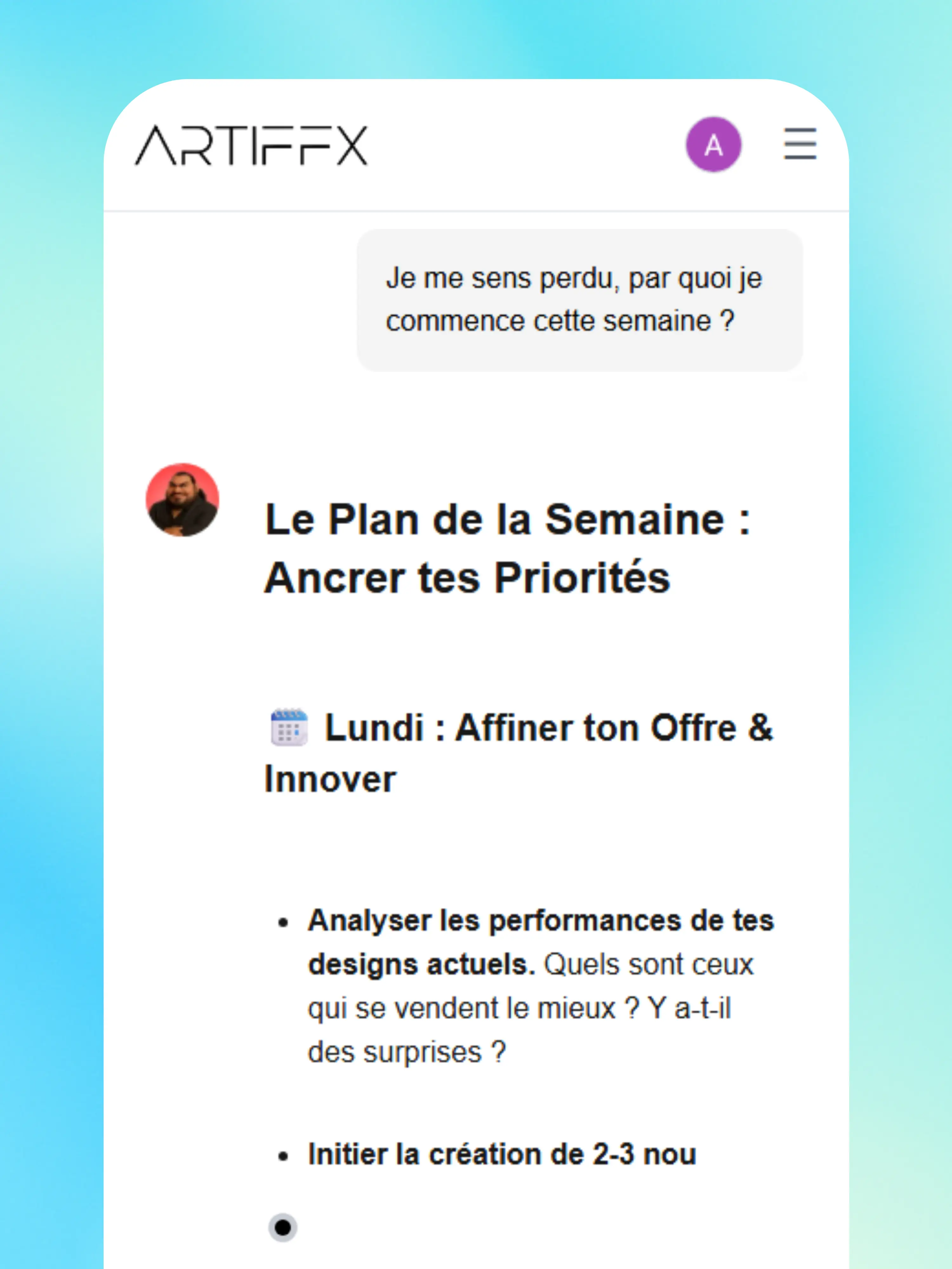 Démonstration Toro - Partenaire d'affaires Artiffx (Mobile)
