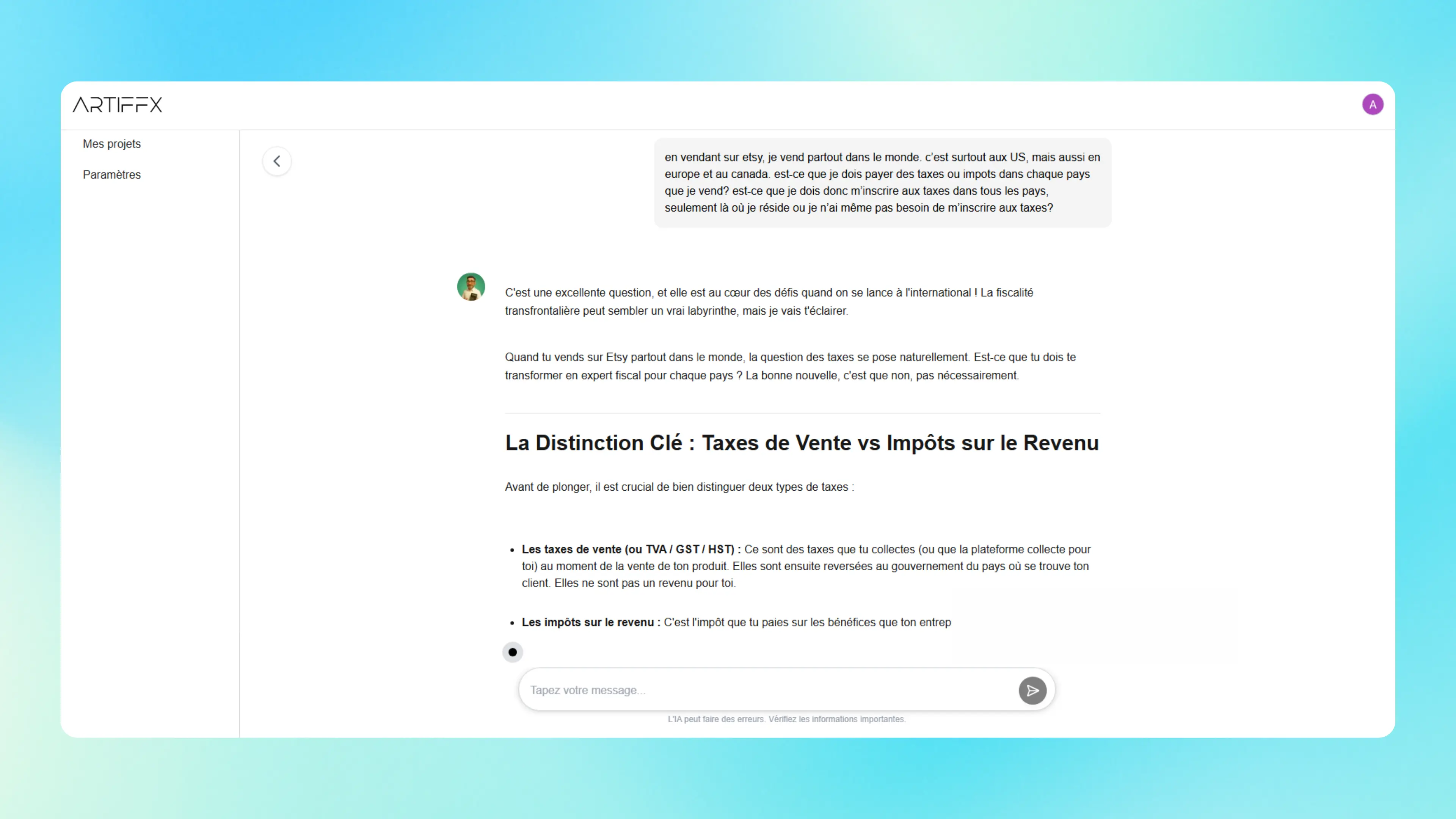Démonstration Charles - Comptabilité Artiffx (Desktop)